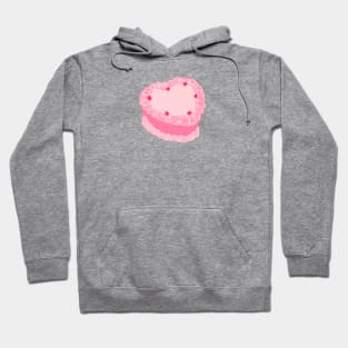 Pink heart shape cake Hoodie